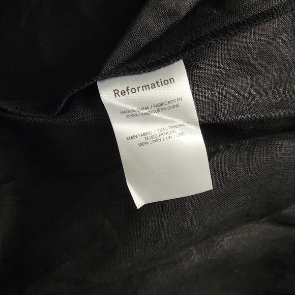 Reformation Tagliatelle Linen Midi Corset Dress - Picture 6 of 6